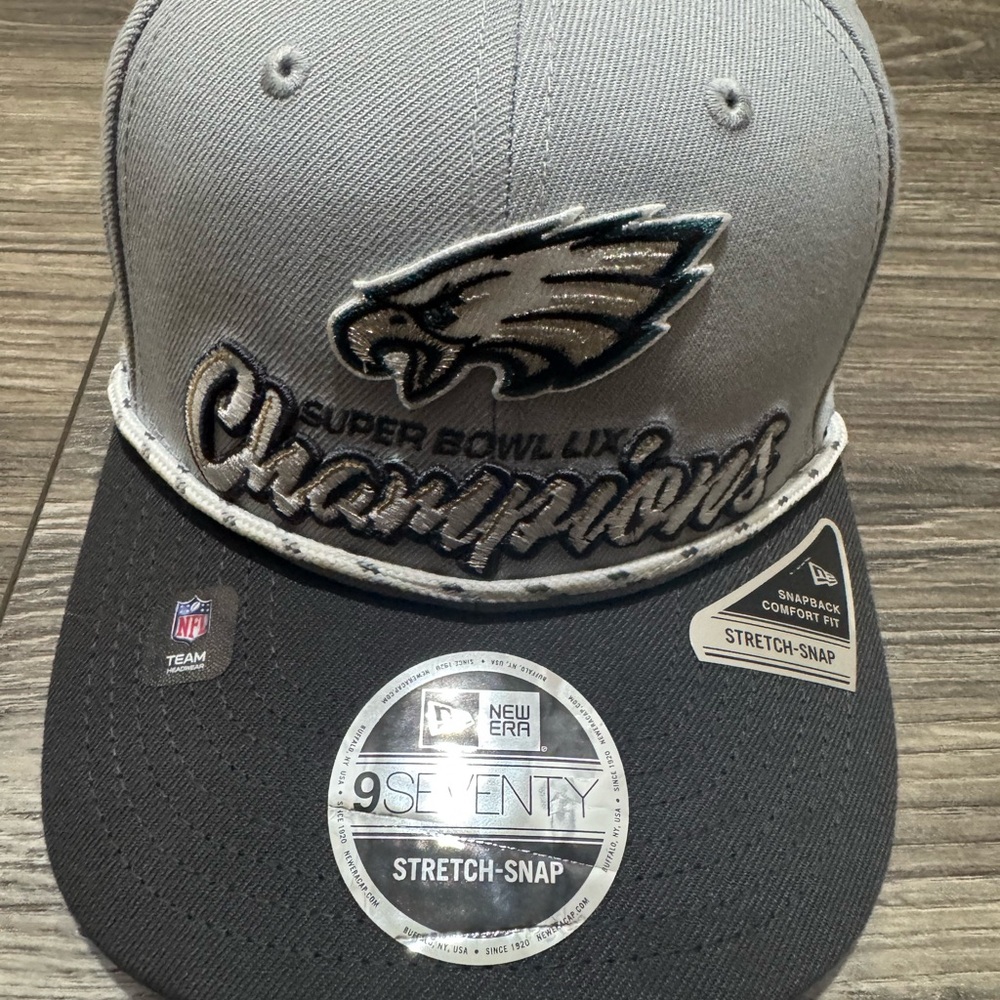 New Era Gray and Black Super Bowl LII Champions Cap